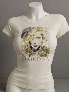 Madonna Graphic Women's White T-Shirt